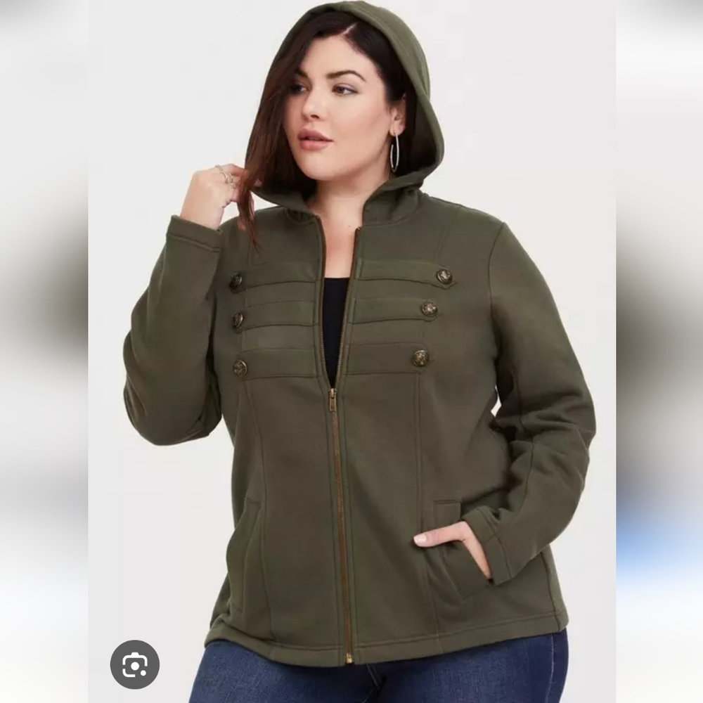 Torrid Olive Utility Jacket